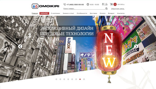 Разработка интернет-магазина Omoikiri-online24